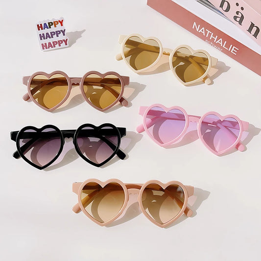 Cute Kawaii Kids' Heart-Shaped Sunflower Rabbit Ears Sunglasses 🌼🐇 | Polarized UV400 for Little Adventurers! 🕶️✨