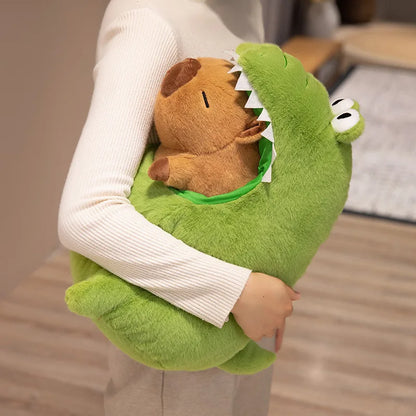 Kawaii Capybara Plush Toy 🐊✨ | Adorable Crocodile Capibara Stuffed Animal for Kids 🎉 | Perfect Birthday Gift! 🎁