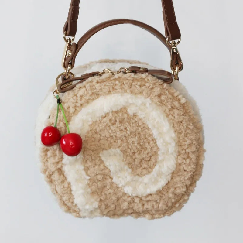 Kawaii Circular Lolita Crossbody Bag 🎀✨ Sweet Cure Handbag for Girls – Stylish JK Uniform Shoulder Bag 👜💖