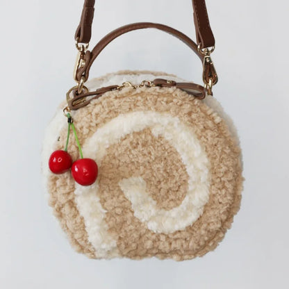 Kawaii Circular Lolita Crossbody Bag 🎀✨ Sweet Cure Handbag for Girls – Stylish JK Uniform Shoulder Bag 👜💖