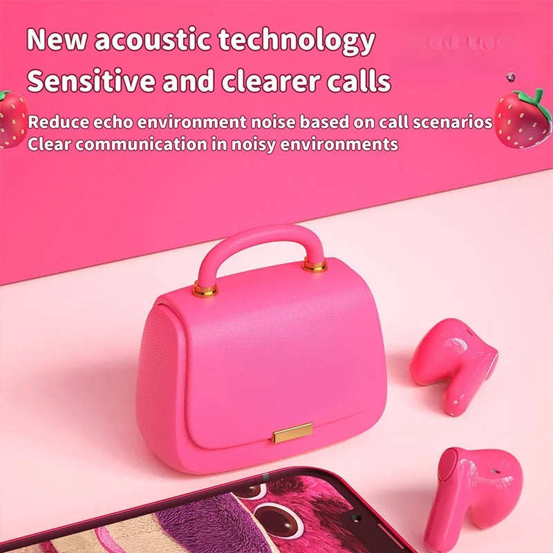 Cute Cartoon Bluetooth Earbuds 🎧✨ | HD Sound & Noise Reduction for Gaming & Sports 🌟