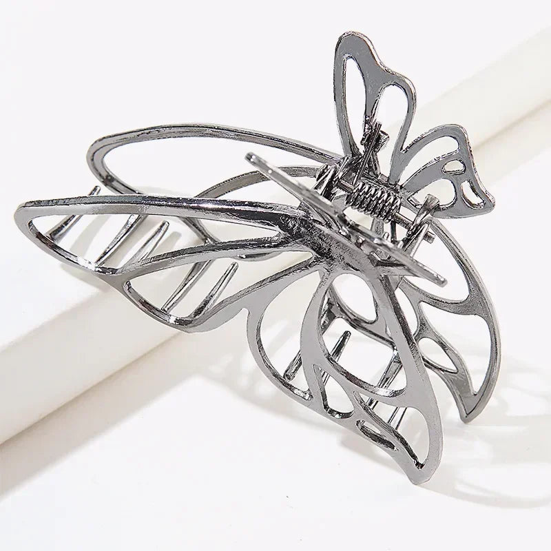 Kawaii Golden Butterfly Hair Claws 🦋✨ | Adorable Hollow Out Clips for Stylish Women 💖🌟