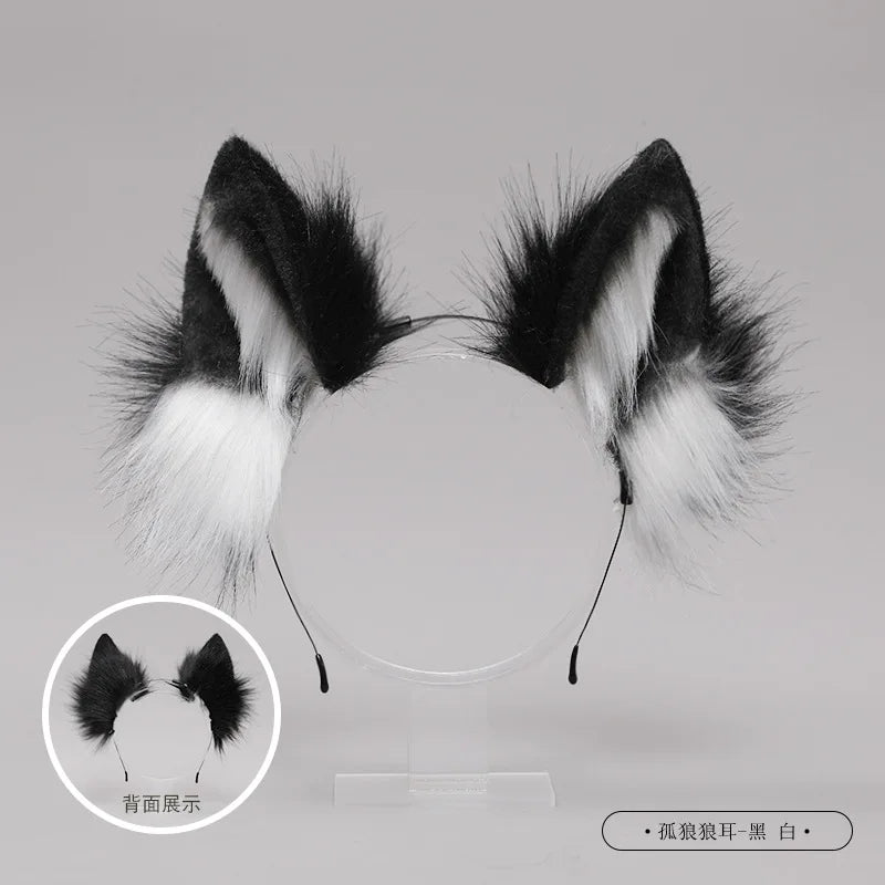 Kawaii Fox Ear Headband 🦊💖 - Adorable Cat Ears Hair Hoop for Cosplay, Halloween & Costume Fun! 🎉✨