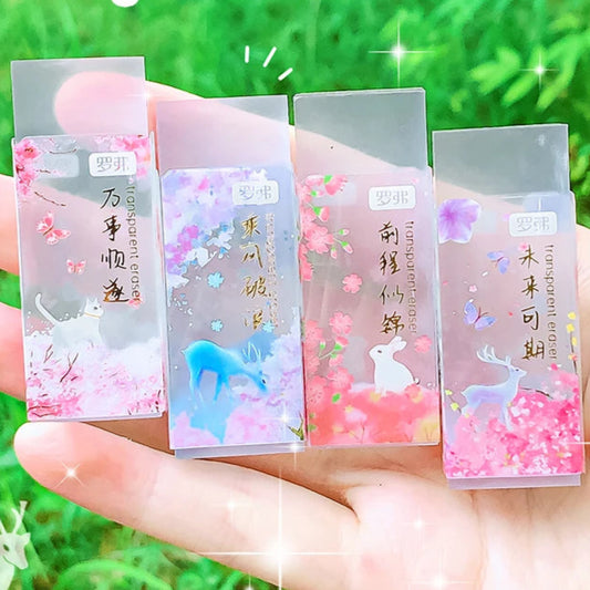 Kawaii Animal Rubber Erasers 🌸✨ Perfect for School & Office Supplies! 🐾🎉