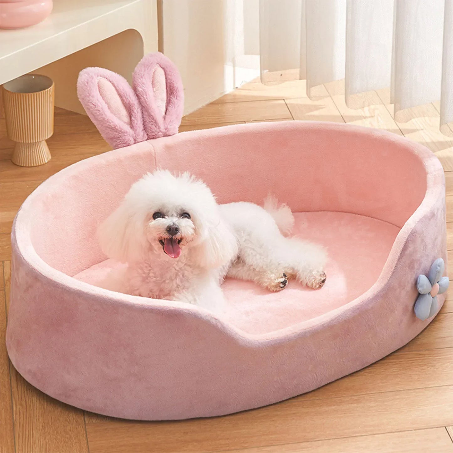 Soft Pet Bed Detachable Washable For Dogs Cats All Season Cozy Mat 🐾