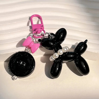 Kawaii Balloon Dog Keychain Models for Girls Sweet Ins Style Balloon Dog Phone Chain Key Buckle Accessories Bag Pendant Toys New