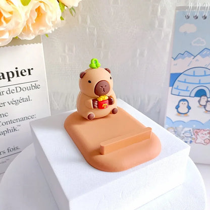 Kawaii Capybara Phone Holder 🐾 | Adorable Handmade Desk Toy 🎁 | Perfect Gift for Kids & Collectors! 🌟