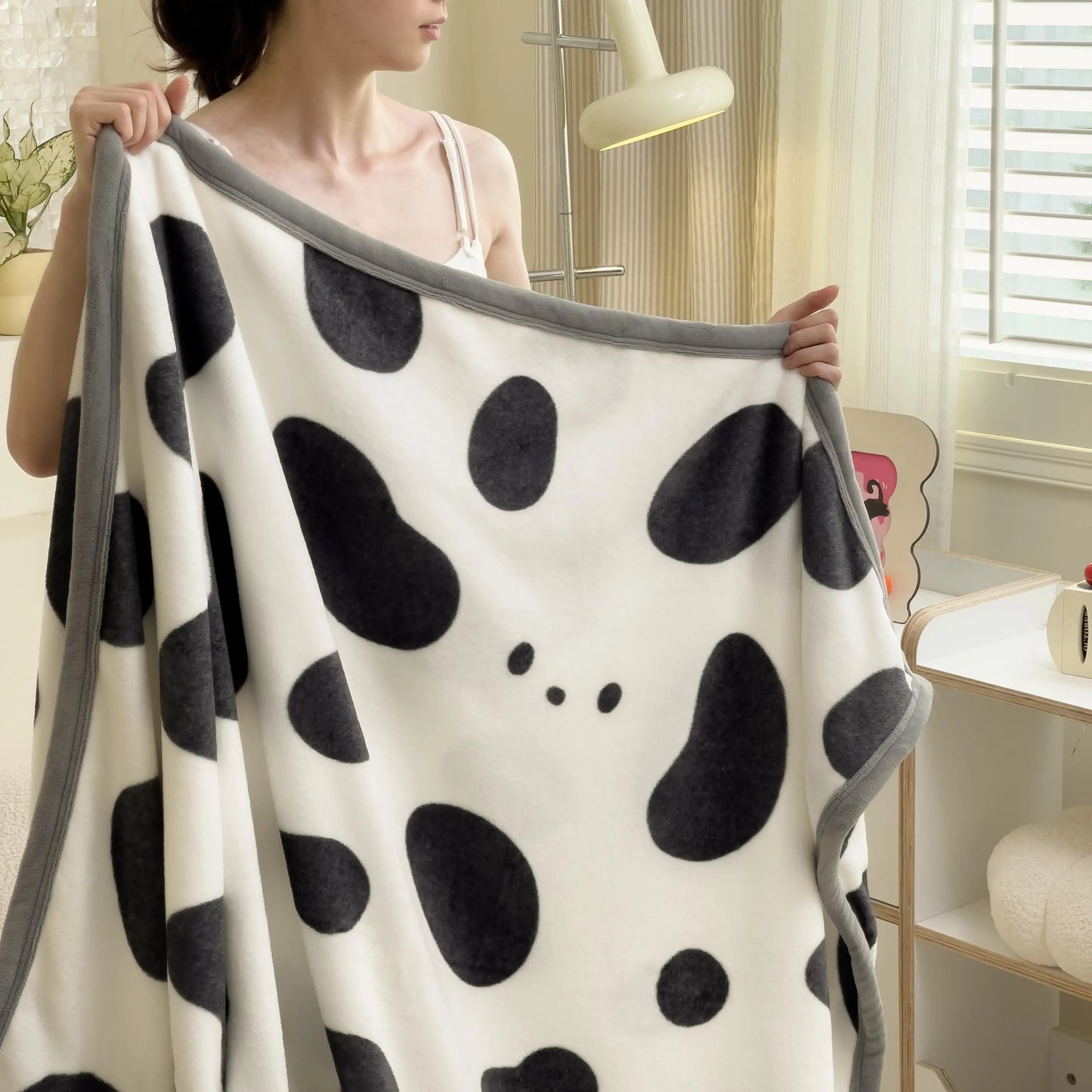 YanYangTian 2024 New Thin blanket sofa cover bedding Cute puppy print Autumn Winter warm comforter Home and decoration - Pixie Quill