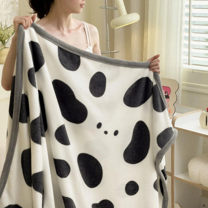 YanYangTian 2024 New Thin blanket sofa cover bedding Cute puppy print Autumn Winter warm comforter Home and decoration - Pixie Quill