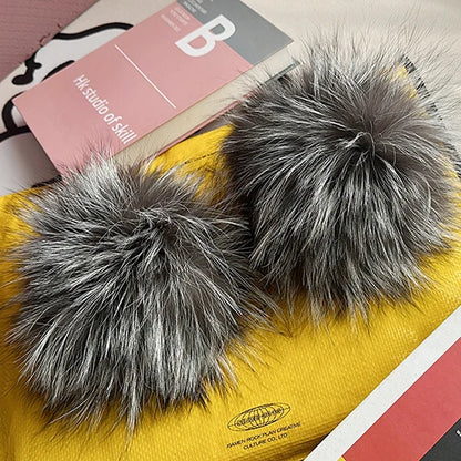 Fox Fur Cuff Arm Warmer For Women Real Fur Wristband Glove 🧣 Soft Cute Style