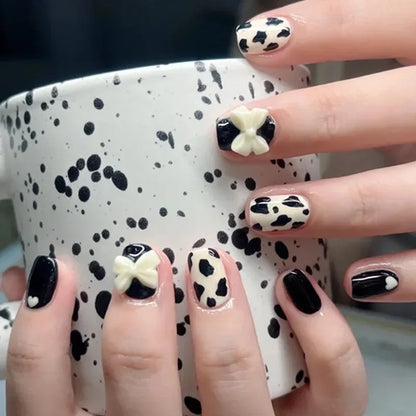 Cute Kawaii Bunny Press-On Nails 🐰✨ | 24 Pcs Full Coverage Acrylic Nail Art Set 🎨 | Reusable & Adorable Fake Nails with Tools! 💅🌸