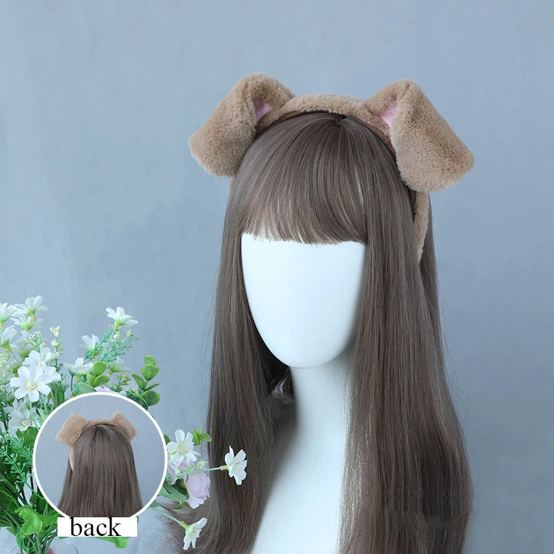 Cute Plush Antler Headband Lolita Deer Ears Cosplay Accessory For Women 🦌🎀