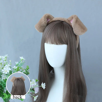 Cute Plush Antler Headband Lolita Deer Ears Cosplay Accessory For Women 🦌🎀