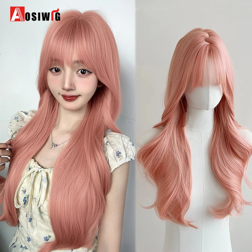 Cute Ombre Blonde & Black Double Ponytail Lolita Wig 🎀✨ - Kawaii Cosplay Hair with Bangs for Harajuku Style! 💖👸