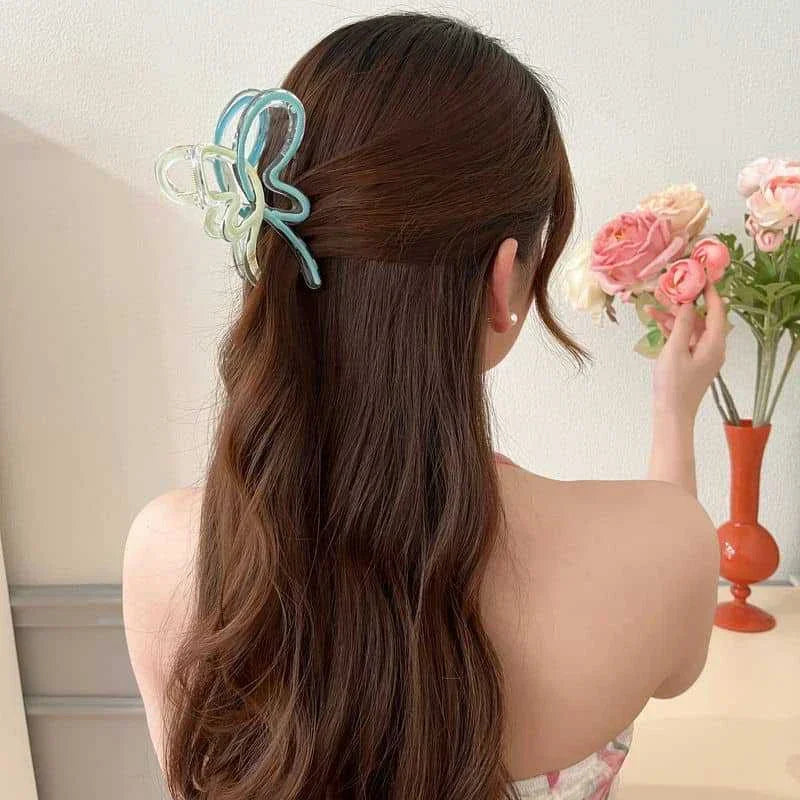 Kawaii Butterfly Bow Hair Claw Clips 🦋✨ | Adorable Acrylic Hair Accessories for Women & Girls 💖