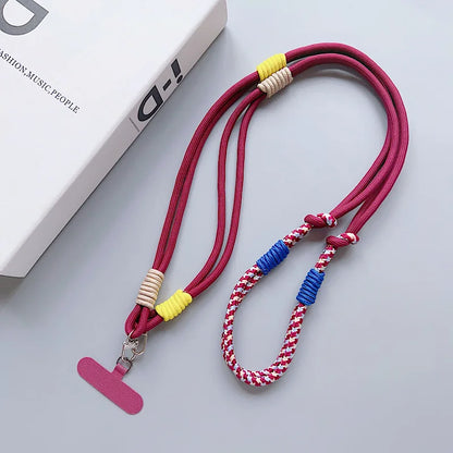 Kawaii Handwoven Phone Lanyard 🌈✨ | Long Crossbody Strap - Sturdy & Cute Anti-Loss Accessory for All! 💖📱