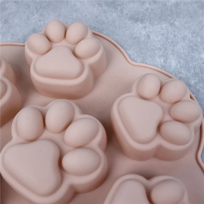 Paw Print Silicone Mold for Dog Cat Treats Candy Fondant Soap 🐾