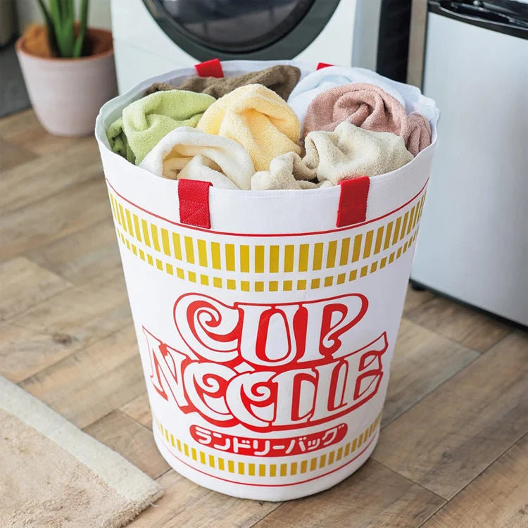 Kawaii Bubble Noodle Handbag 🍜✨ | Large Capacity Drawstring Storage Bag for Magazine & Clothes 🌈💖
