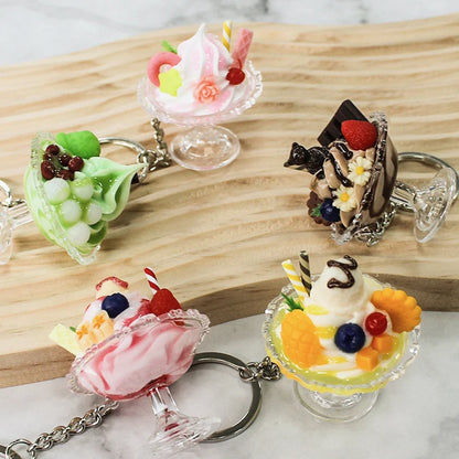 Whimsical Ice Cream Keychain Cup Pendant For Bags Cute Gift For Women 🍨🧁