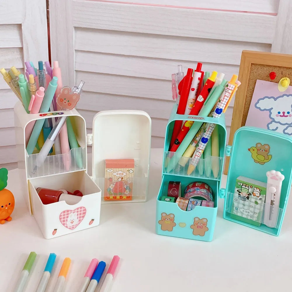 Kawaii Magic Pen Holder 🌟🖊️ Cute & Spacious Desktop Organizer! ✨💖