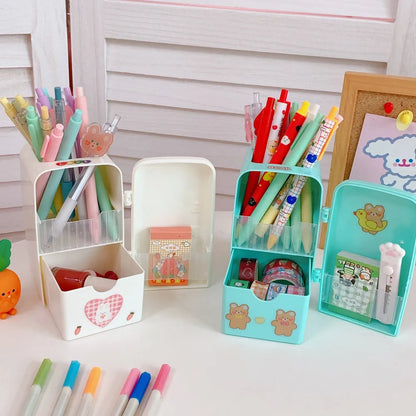 Kawaii Magic Pen Holder 🌟🖊️ Cute & Spacious Desktop Organizer! ✨💖