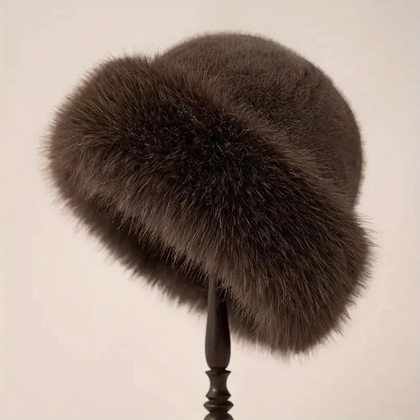 Fluffy Plush Fur Hat Beanie Warm Thick Mongolian Style for All Seasons ❄️