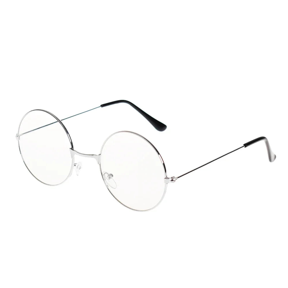 Kawaii Round Glasses with Sakura Chain 🌸✨ Cute Retro Eyewear for Cosplay & Daily Wear 👓💖