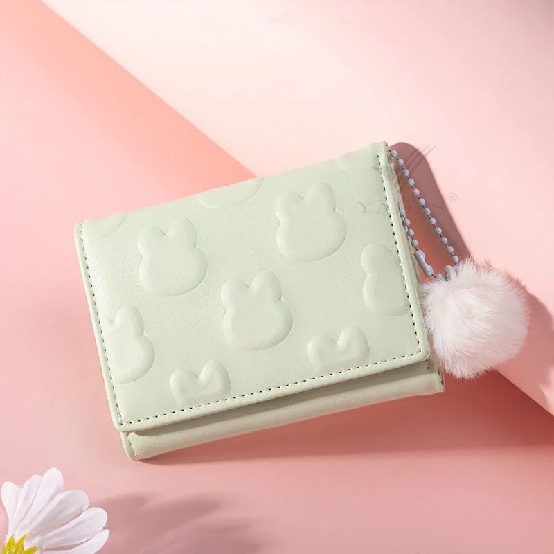 Adorable Rabbit Wallet 🐰✨ Cute Compact Coin Purse for Girls 🎀