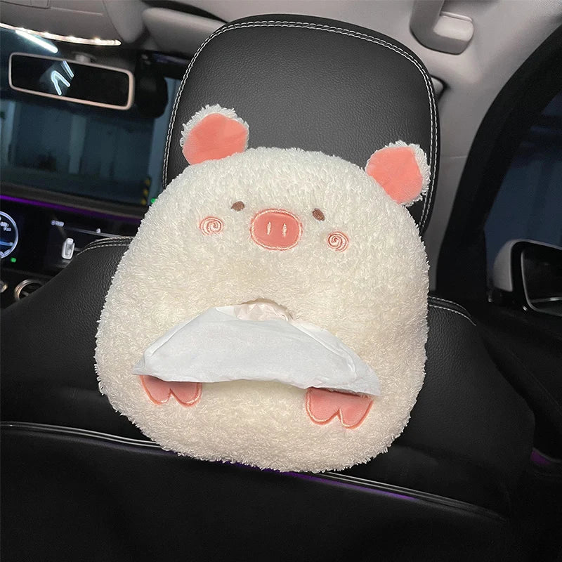 lush Penguin & Polar Bear Tissue Box Holder 🐧🧊 - Kawaii Car Napkin Organizer & Cute Animal Décor for Your Auto! 🎉