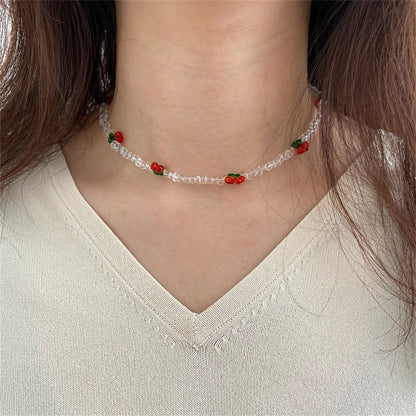 🌈💕 Adorable Heart Bead Choker Necklace for Trendy Girls 🌟✨