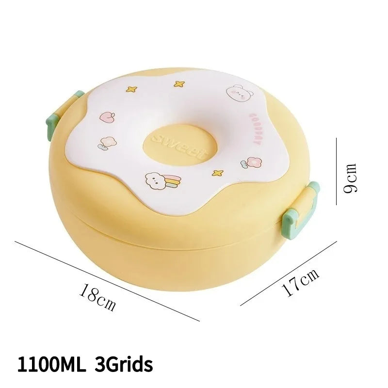Kawaii Bento Lunch Box 🐸💕 - Adorable Leakproof Food Container for Kids & Toddlers | Perfect for School, Picnics & Travel! 🍱✨