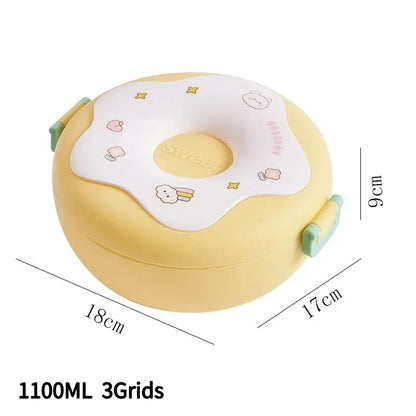 Kawaii Bento Lunch Box 🐸💕 - Adorable Leakproof Food Container for Kids & Toddlers | Perfect for School, Picnics & Travel! 🍱✨