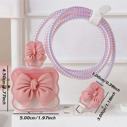 Kawaii Cable Guardian 🐾✨ | Cute Charger Protector & Organizer for iPhone 15/14/11/13 🎀