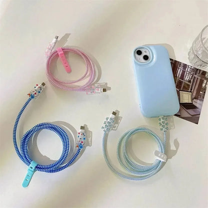 Kawaii TPU Case for Apple 18/20W Charger 🌈✨ - Adorable Bite Protector Shell for iPhone 14/13! 🐾💖