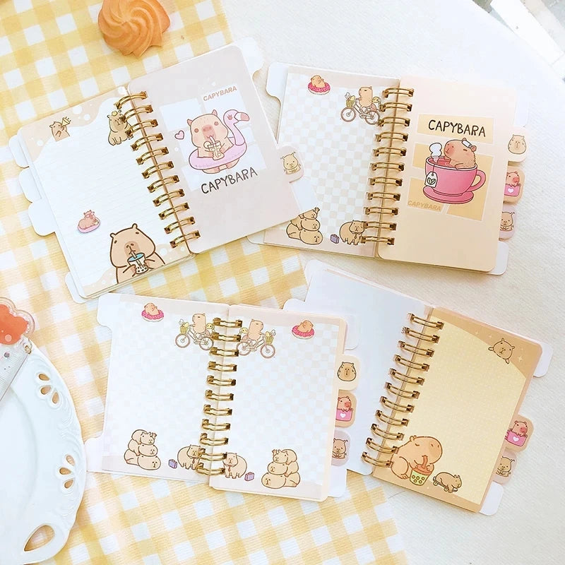 Kawaii Capybara Memo Pad 🐾✨ | A7 Notebook for Fun & Organization! 🎀📒