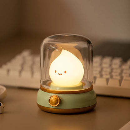 🌟Adorable Mini LED Night Lamp 🌙 - Rechargeable Cartoon Table Light for Home & Hotel Decor! 🐾✨ - Pixie Quill