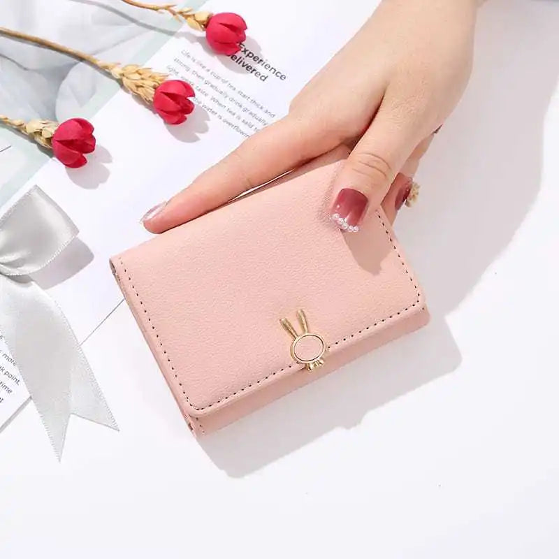 ✨ Kawaii Bunny Wallet 🐰 | Cute PU Leather Clutch for Girls & Students 🌸💖