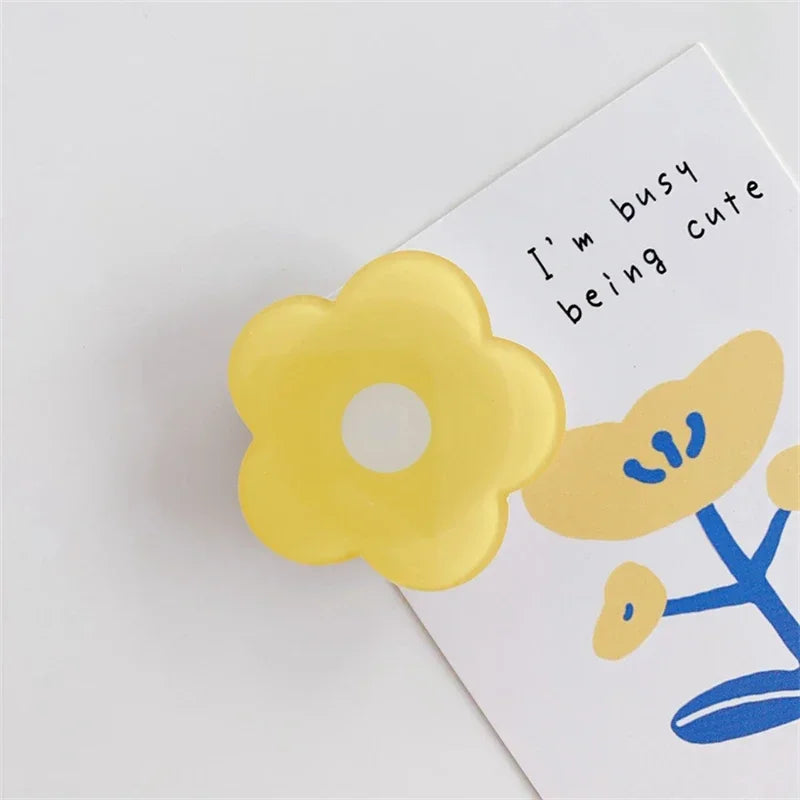 🌸 Adorable Floral Phone Buddy 🌼 Whimsical Acrylic Stand & Grip ✨ - Pixie Quill