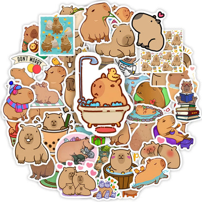 Adorable Kawaii Capybara Stickers 🐹✨ | Fun DIY Decals for Phones, Laptops & More! 💖 Waterproof & Whimsical Gifts!