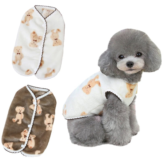 ❄️ Snug & Cute Pet Fleece Vest 🐾 Plush Sweater for Chilly Adventures! 🌟 Perfect for Tiny Paws! 🐶❤️