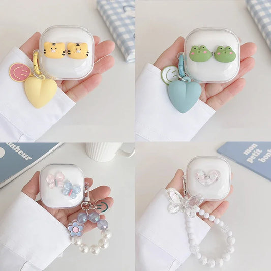 🥰 Adorable Cartoon Earbud Case 🎀 for Samsung Galaxy Buds | Cute Silicone Cover with Bracelet Charm 🌟 - Pixie Quill