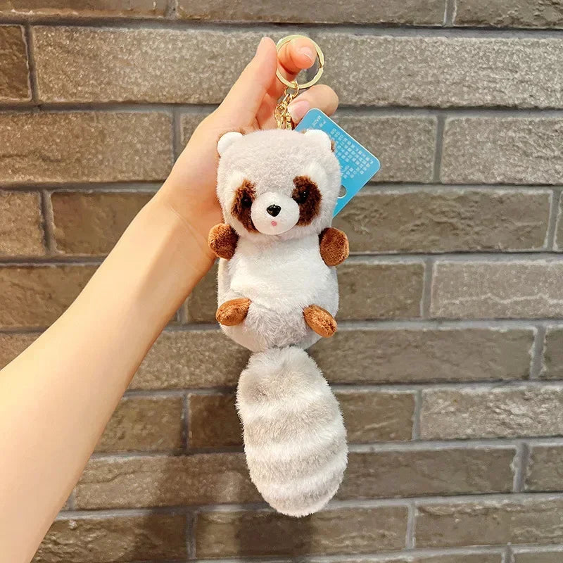 Plush Raccoon Plush Key Chains Love Couple Small Hanging Ornament Wedding Doll Ragdoll Accessories Pendant Fashion Jewelry