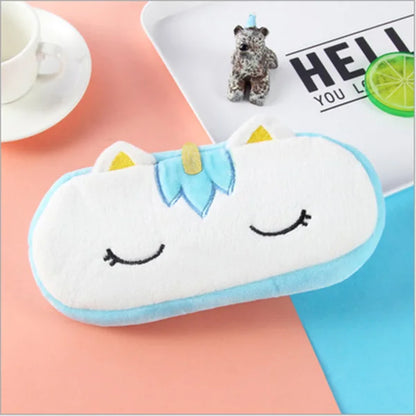 Kawaii Plush Unicorn Pencil Case - Magical School Essential 🦄✨