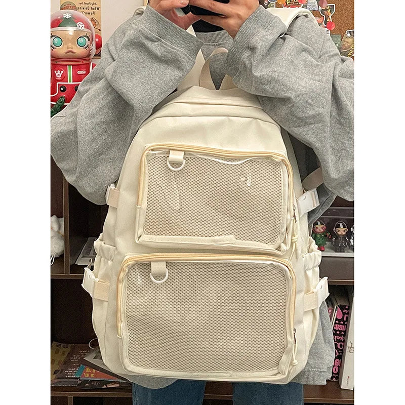 ✨ Adorable Japanese Itabag Backpack 🎒 | 2024 Transparent Design 🌈 | Perfect for School & College Students 🌟 - Pixie Quill