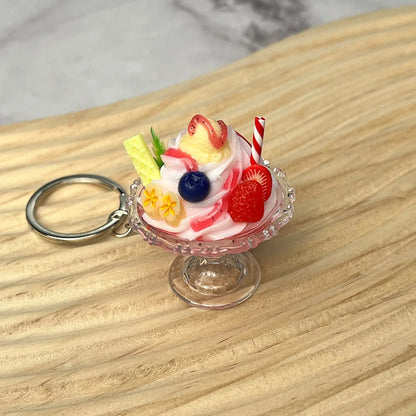 Whimsical Ice Cream Keychain Cup Pendant For Bags Cute Gift For Women 🍨🧁