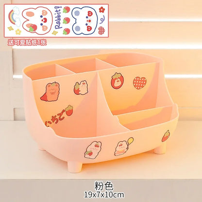 Adorable Kawaii Pen Holder 🎀 | Cute Japanese Stationery Organizer 🐱✨ | Creative Cartoon Storage Box for Students 📚💕