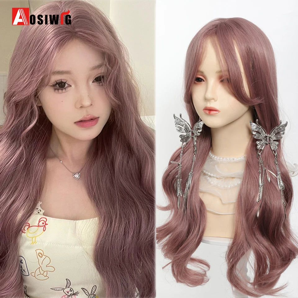 Cute Ombre Blonde & Black Double Ponytail Lolita Wig 🎀✨ - Kawaii Cosplay Hair with Bangs for Harajuku Style! 💖👸