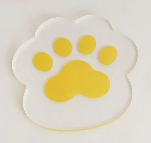 Kawaii Cat Paw Coaster 🌈 | Cute Acrylic Heat Insulated Cup Holder 🐾 | Adorable Home & Kitchen Decor!