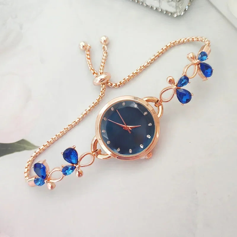 ✨ Kawaii Bow Tie Quartz Watch for Chic Girls 🎀 | Cute Ladies' Wristwatch Gift 🕒