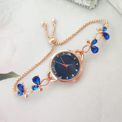 ✨ Kawaii Bow Tie Quartz Watch for Chic Girls 🎀 | Cute Ladies' Wristwatch Gift 🕒